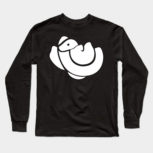 Cute Ball Python Icon Long Sleeve T-Shirt by MeatMan